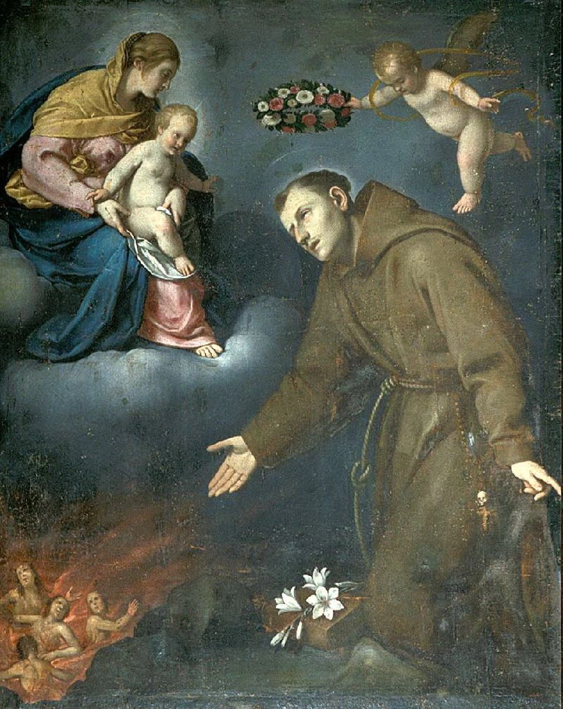 Madonna col Bambino in gloria e S. Antonio e anime purganti